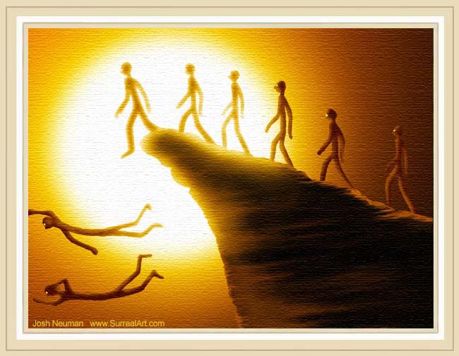 Sürüyü uçuruma süren çoban...